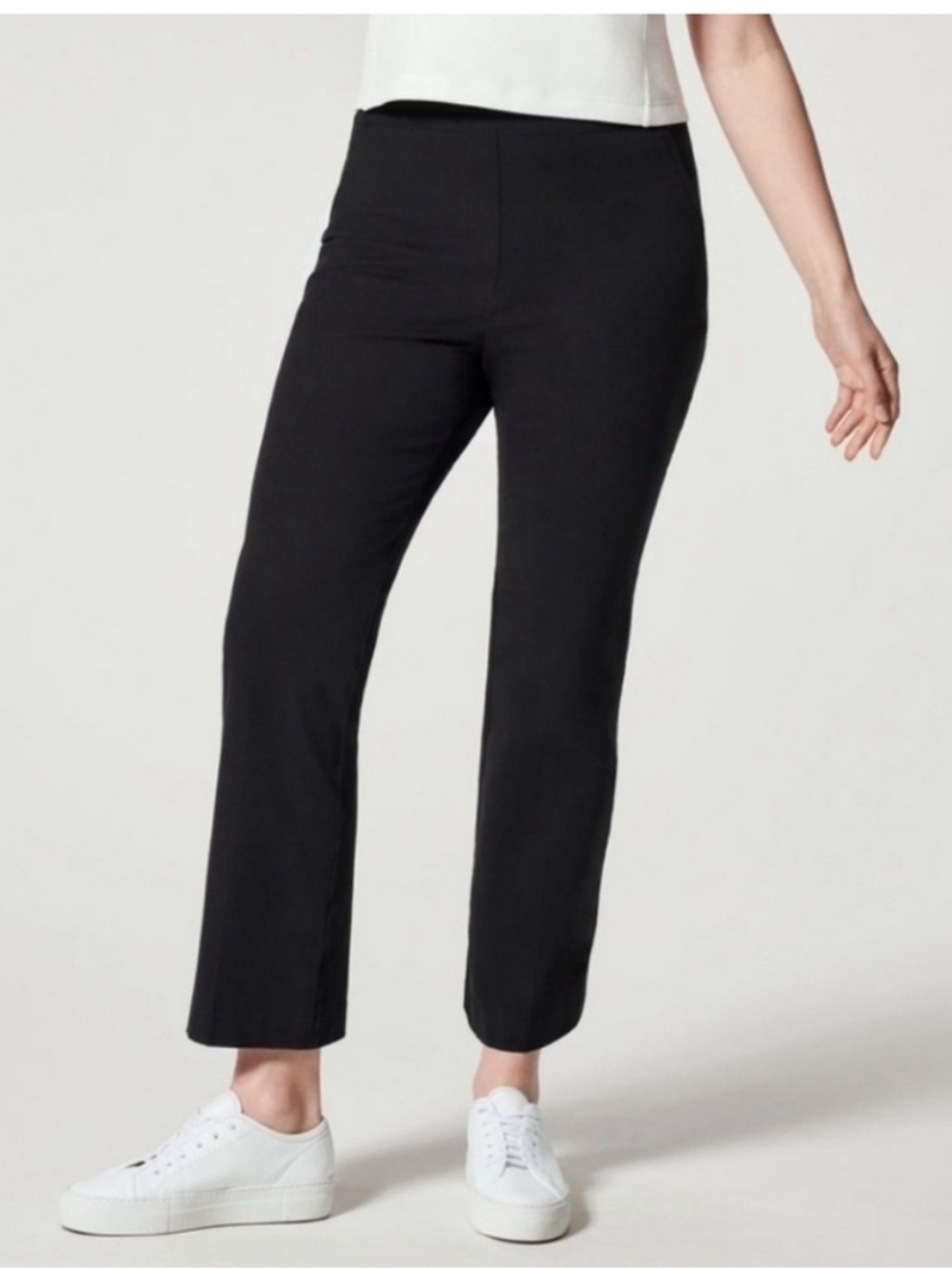 Spanx Polished Kick Flare Leggings Women's Black Petite S